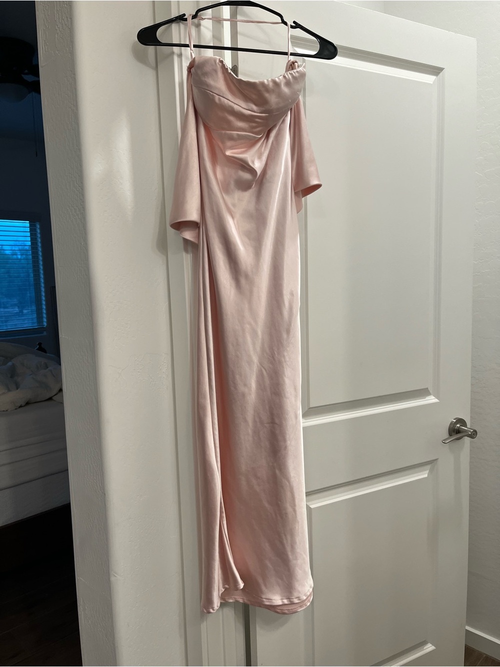 Elegant Pink Satin Dress